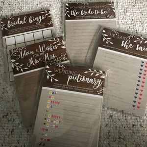 Bridal Shower Games - Rustic - 25 pack